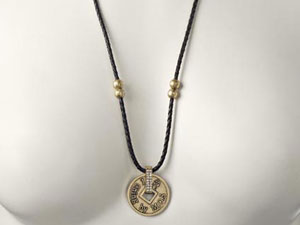 I Ching- Braided Large Coin Necklace